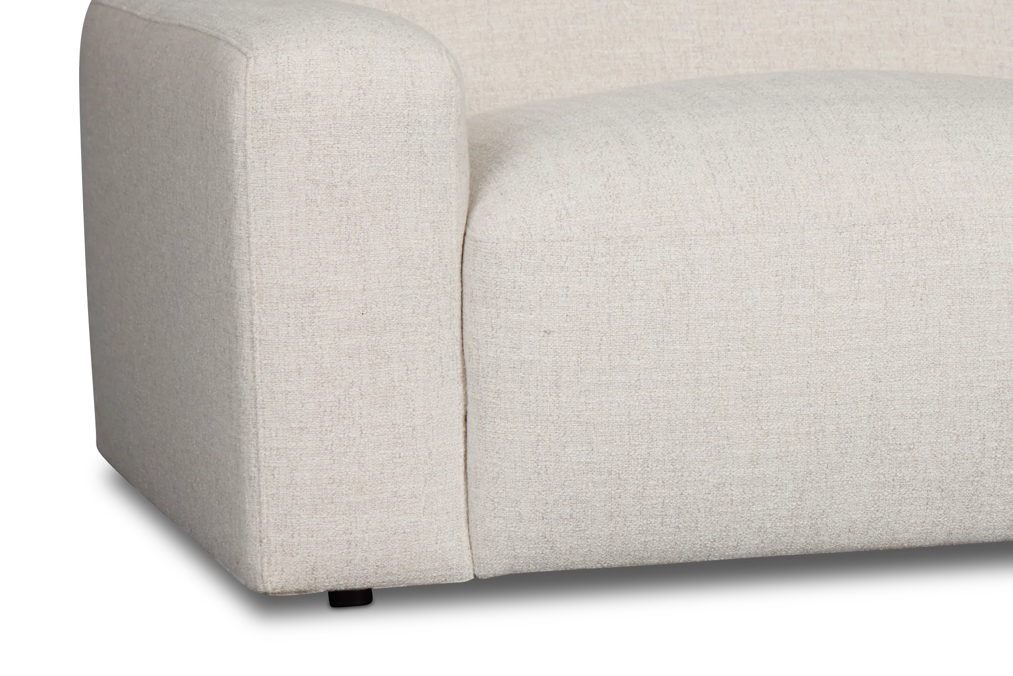 Baylor Light Beige Fabric 2-piece Modular Sofa