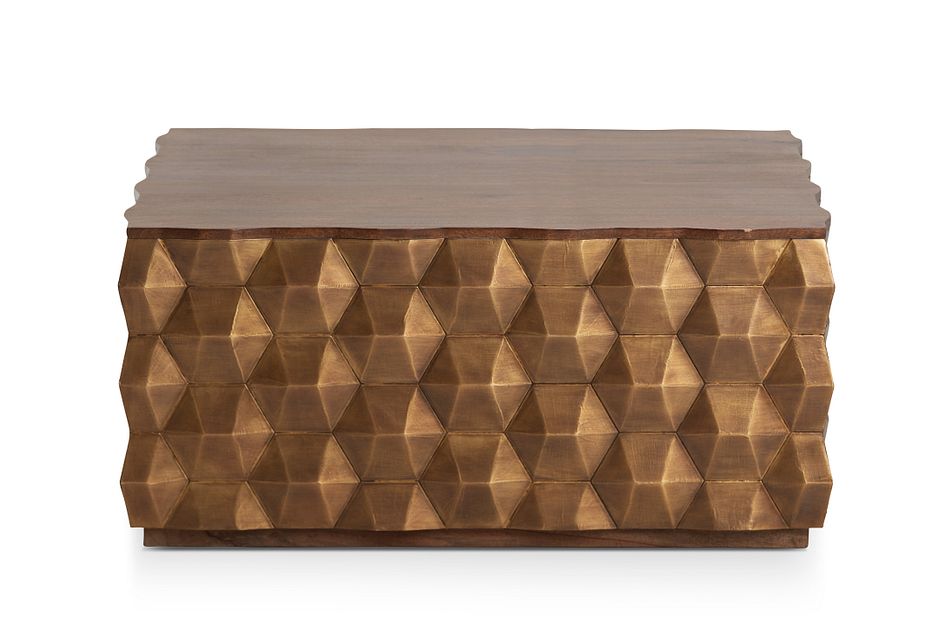 Versie Gold Square Coffee Table,