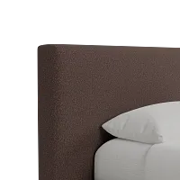 Grayton Elite Dark Brown 44" Upholstered Platform Bed