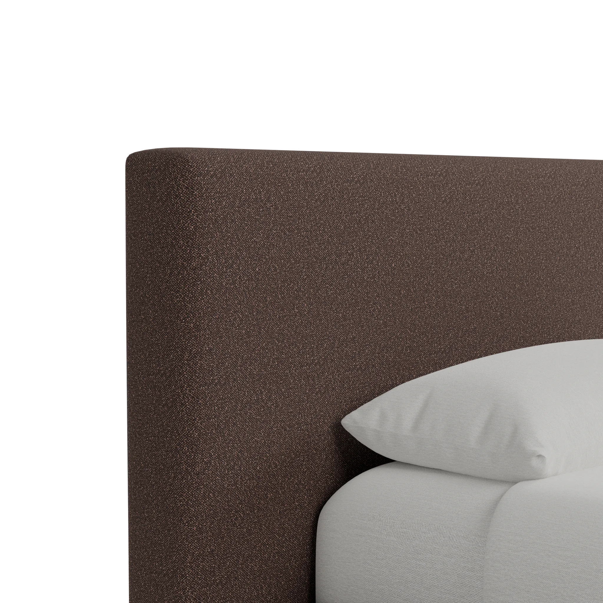 Grayton Elite Dark Brown 44" Upholstered Platform Bed