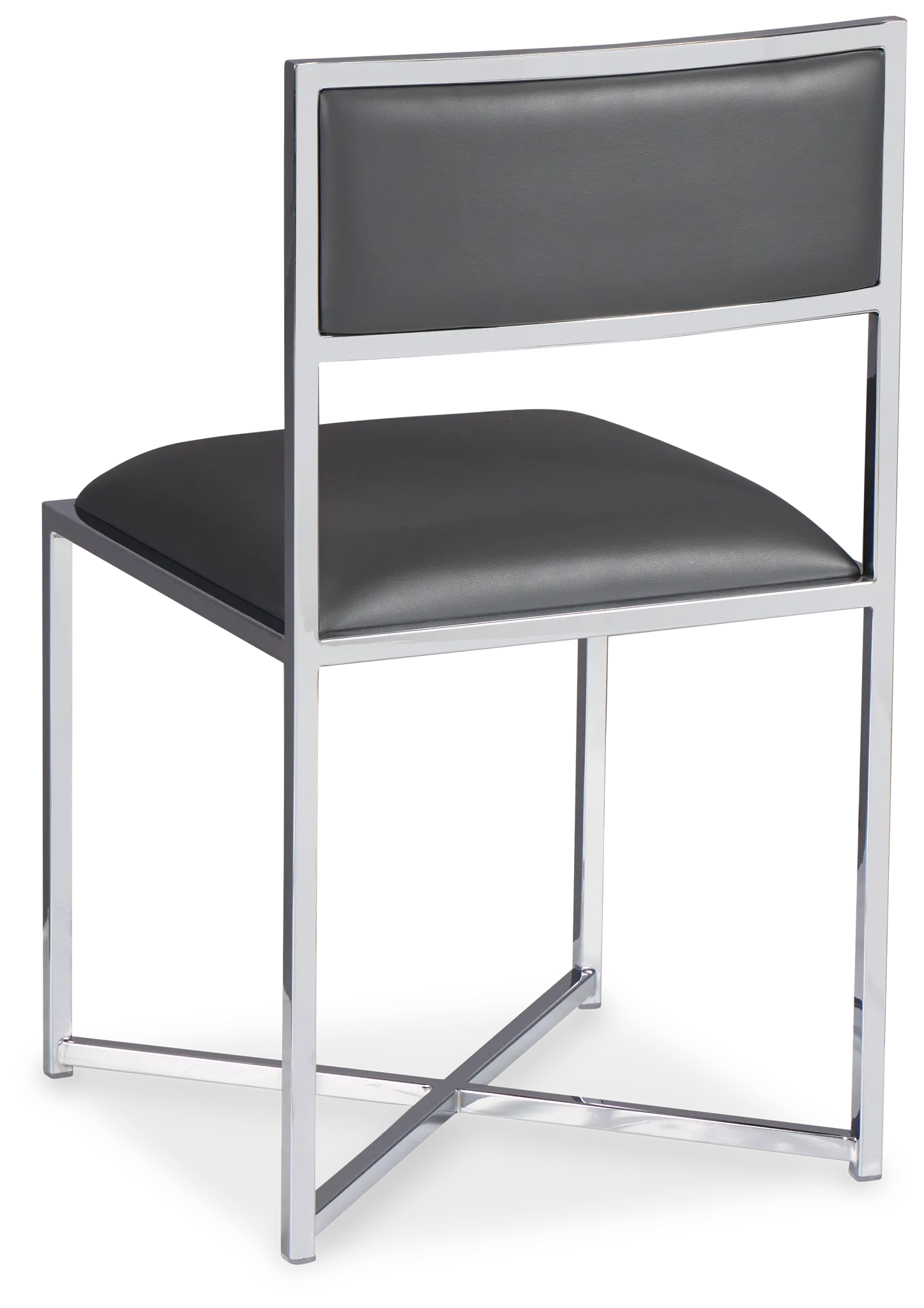 Amalfi Gray Stnl Steel Upholstered Side Chair