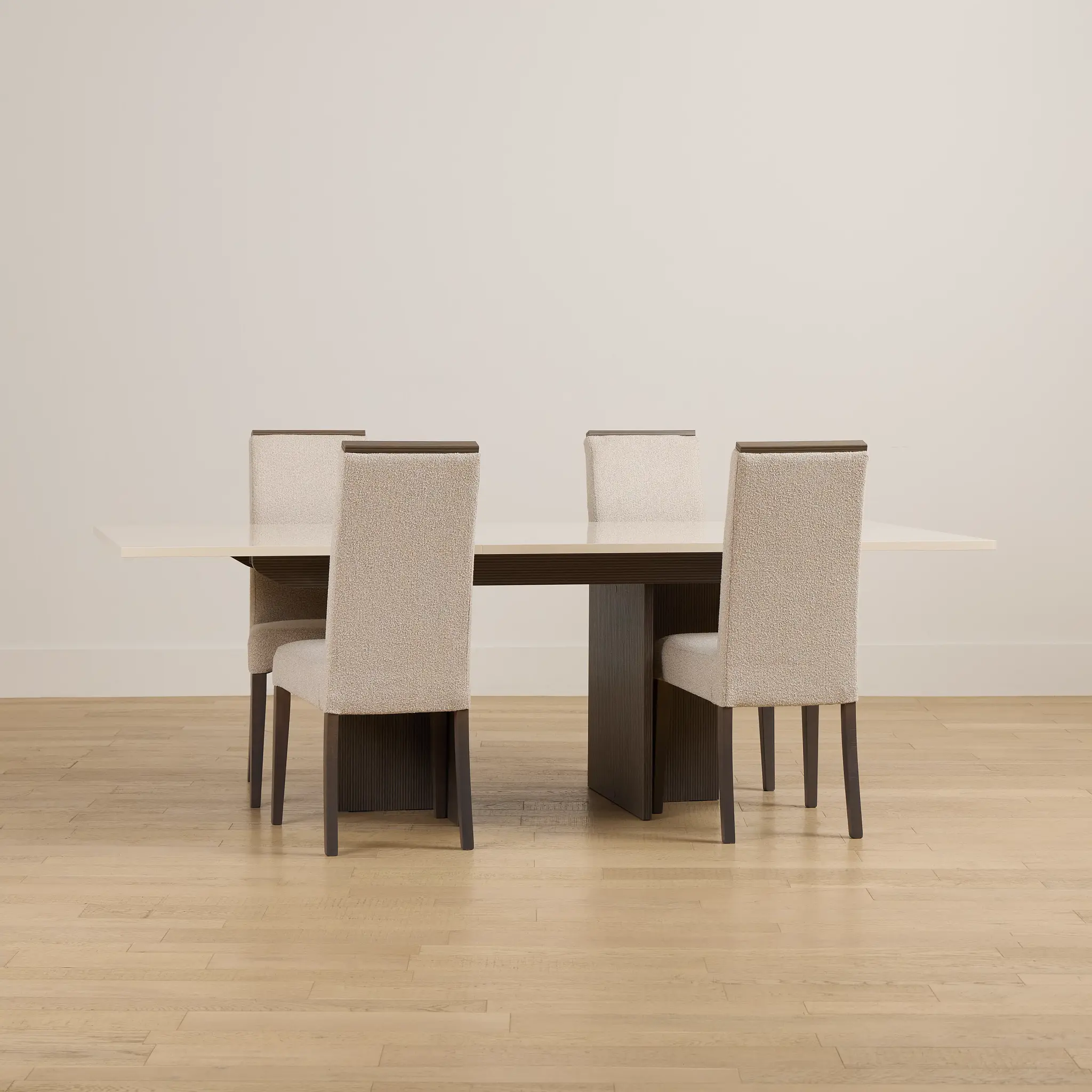 Sienna Two-tone Table & 4 Upholstered Chairs Sienna Two-tone Table & 4 Upholstered Chairs