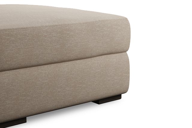 Edgewater Victory Taupe Ottoman