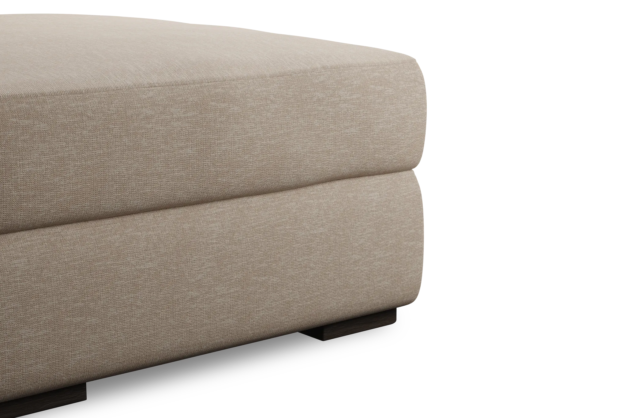 Edgewater Victory Taupe Ottoman