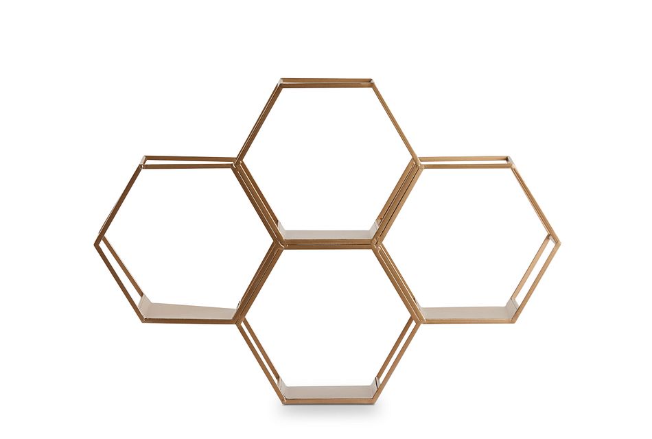 Gala Gold Wall Shelf Home Accents Wall Decor City Furniture