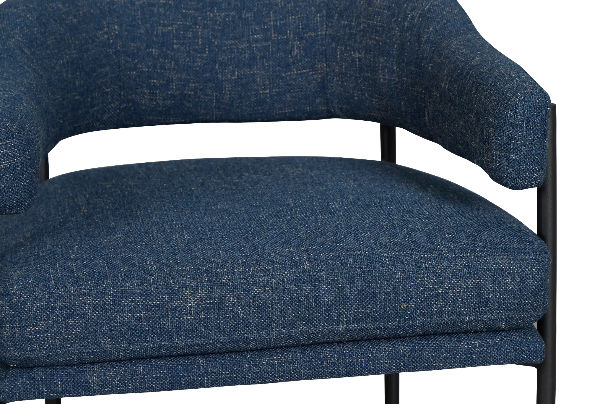 Oliver Dark Blue Fabric Accent Chair Oliver Dark Blue Fabric Accent Chair