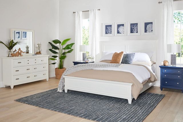 Cape Cod Ivory Panel Bed