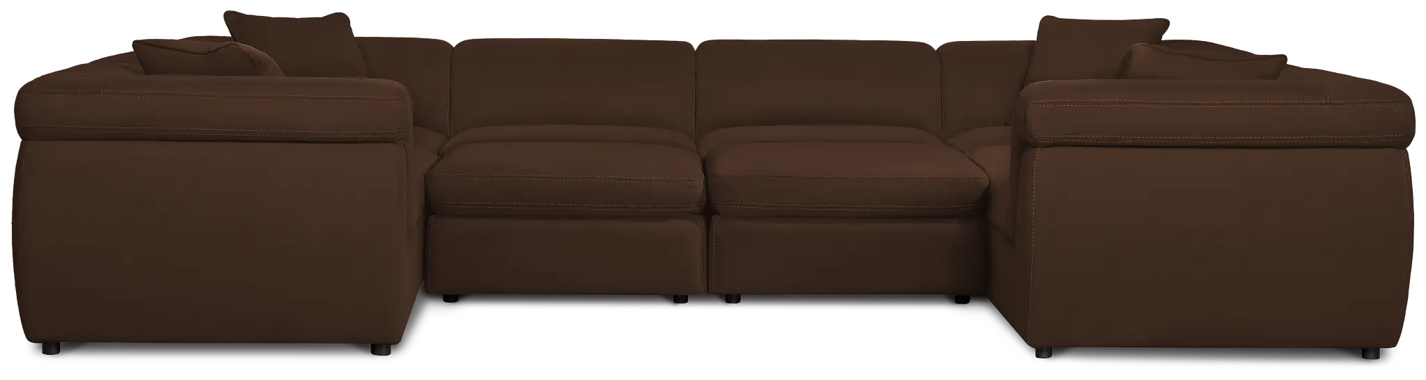 Aria Dark Brown Micro 10-piece Modular Sectional Aria Dark Brown Micro 10-piece Modular Sectional