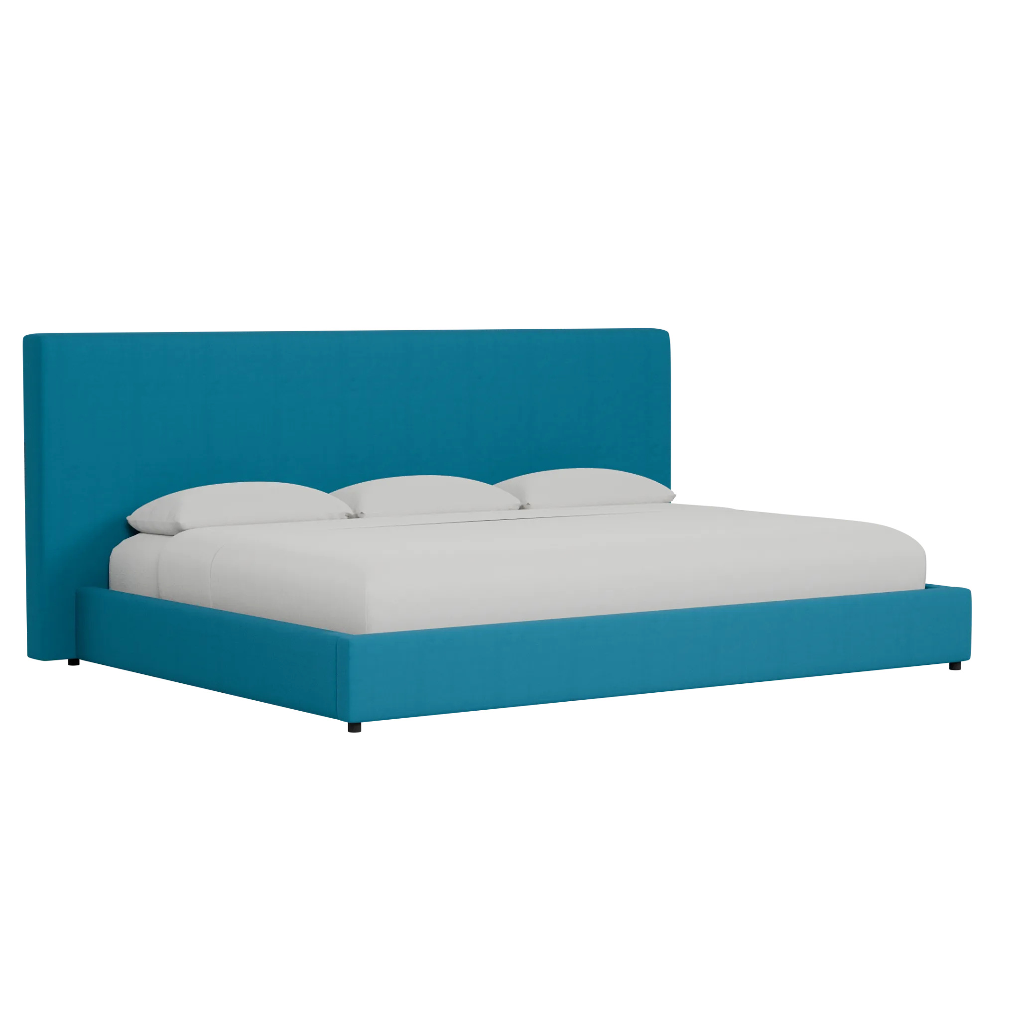 Grayton Joya Teal 54" Upholstered Platform Bed