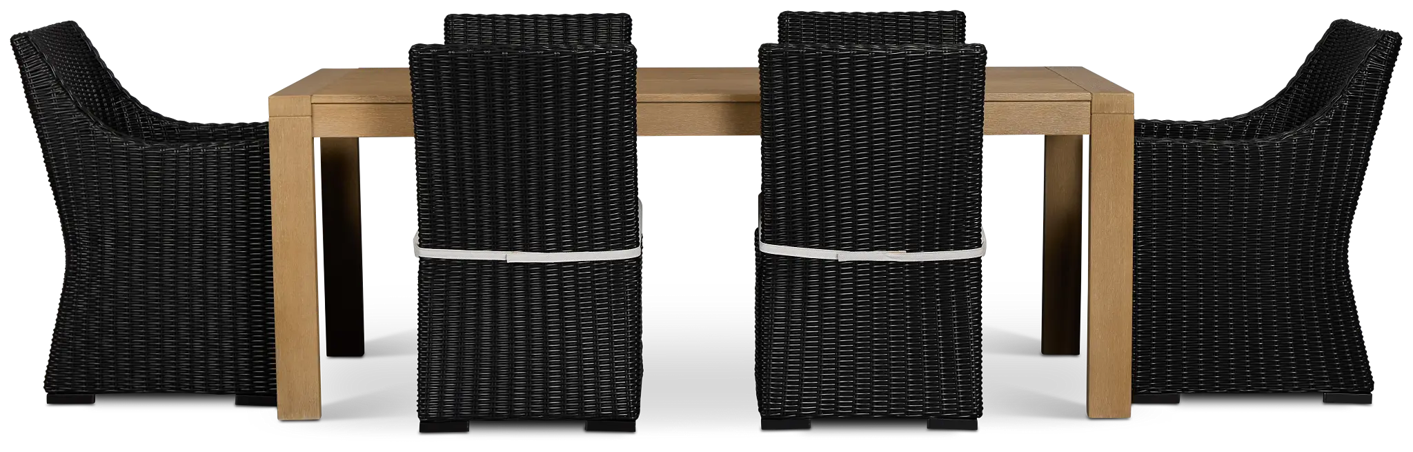 Montecito Mid Tone Table & 6 Chairs With Light Beige Cushions Montecito Mid Tone Table & 6 Chairs With Light Beige Cushions