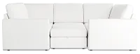 Citymod White Fabric 6-piece Pit Sectional