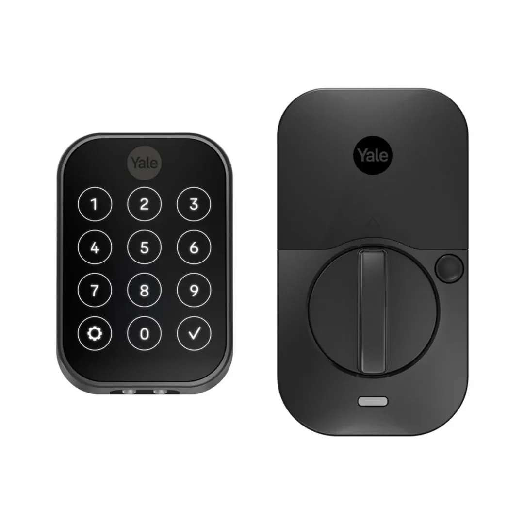Yale Pro 2 Pushbutton Bluetooth Black Key-free Touchscreen Door Lock