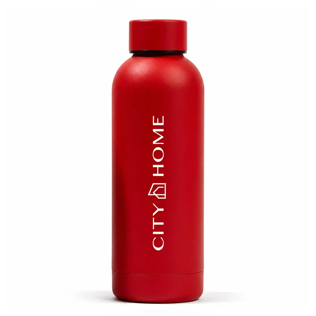 CITY HOME Red 17 Oz. Water Bottle CITY HOME Red 17 Oz. Water Bottle