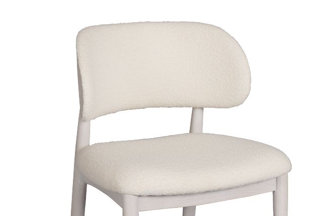 Gables White Upholstered Side Chair