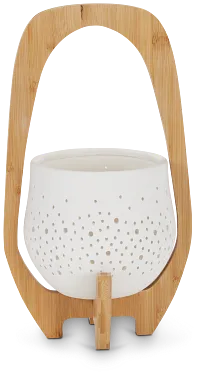 Pace White Medium Lantern