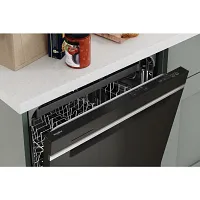 Whirlpool 7024 Series Black Stnl Steel Built In Dishwasher