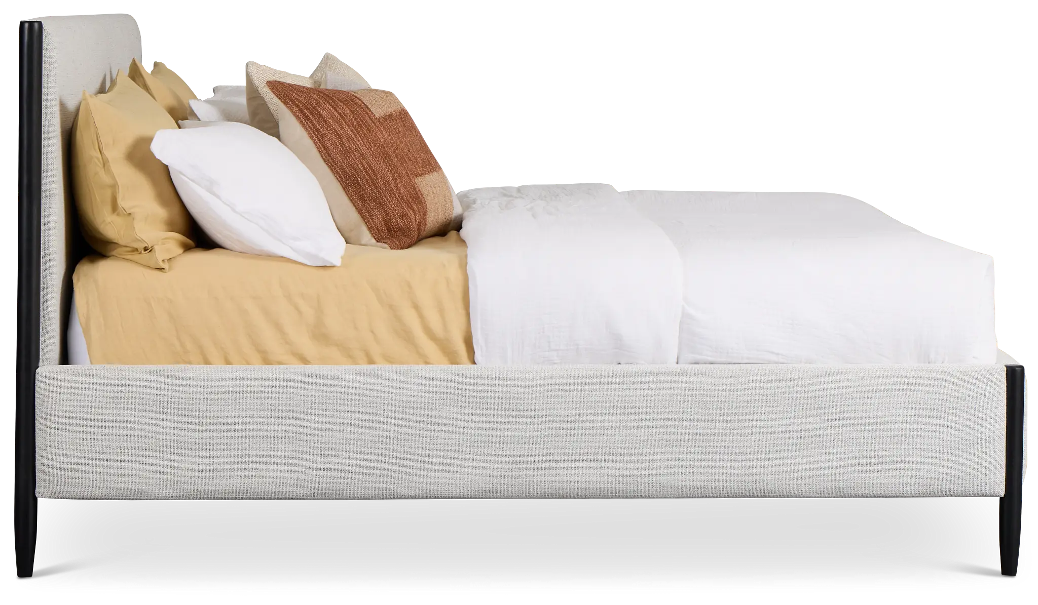 Stockton Black Uph Panel Bed Stockton Black Uph Panel Bed