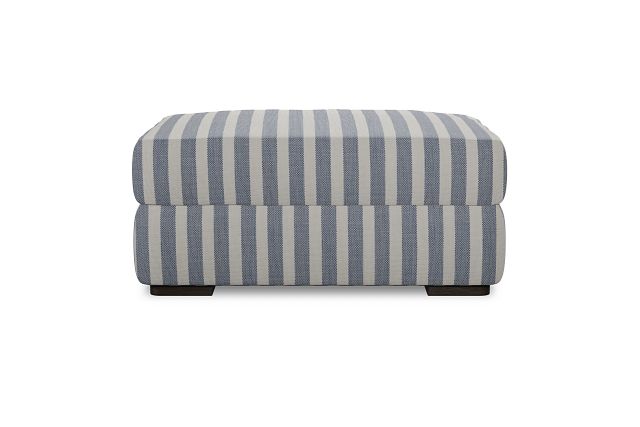 Edgewater Sea Lane Dark Blue Ottoman