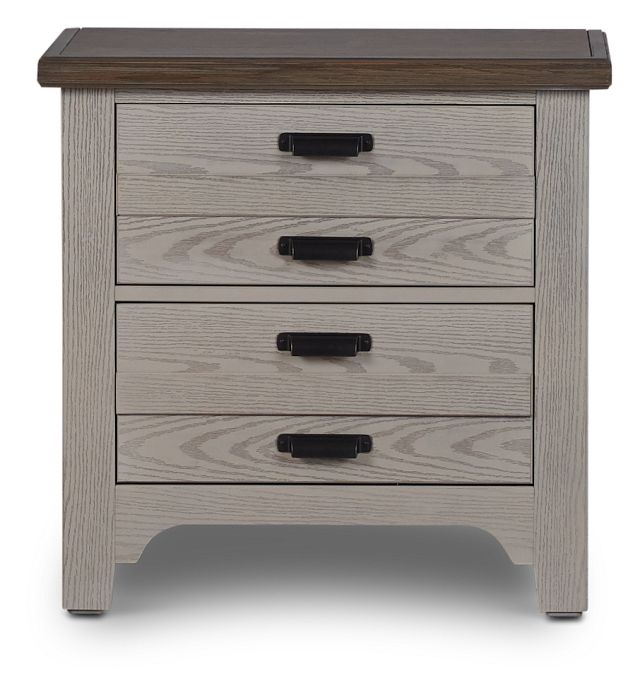 Bungalow Two-tone 2-drawer Nightstand (1)