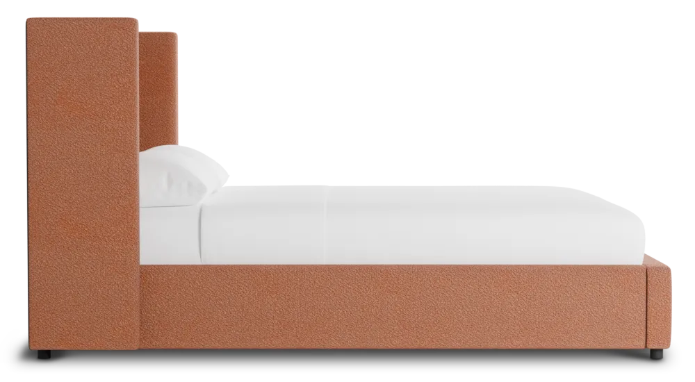 Captiva Sutton Orange 48" Upholstered Shelter Bed