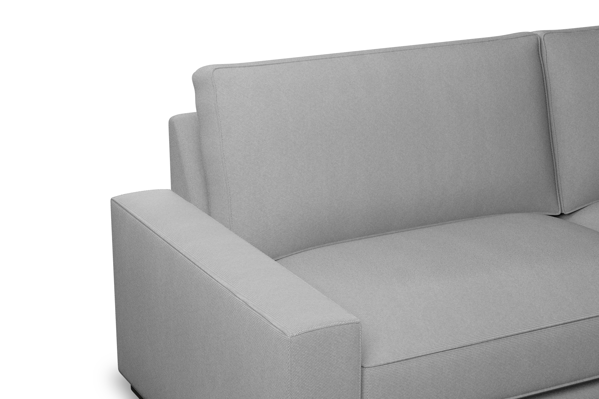 Edgewater Delray Light Gray 96" Sofa W/ 2 Cushions