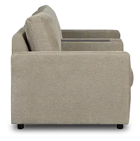 Addie Gray Fabric 2-piece Modular Storage Sofa With Console