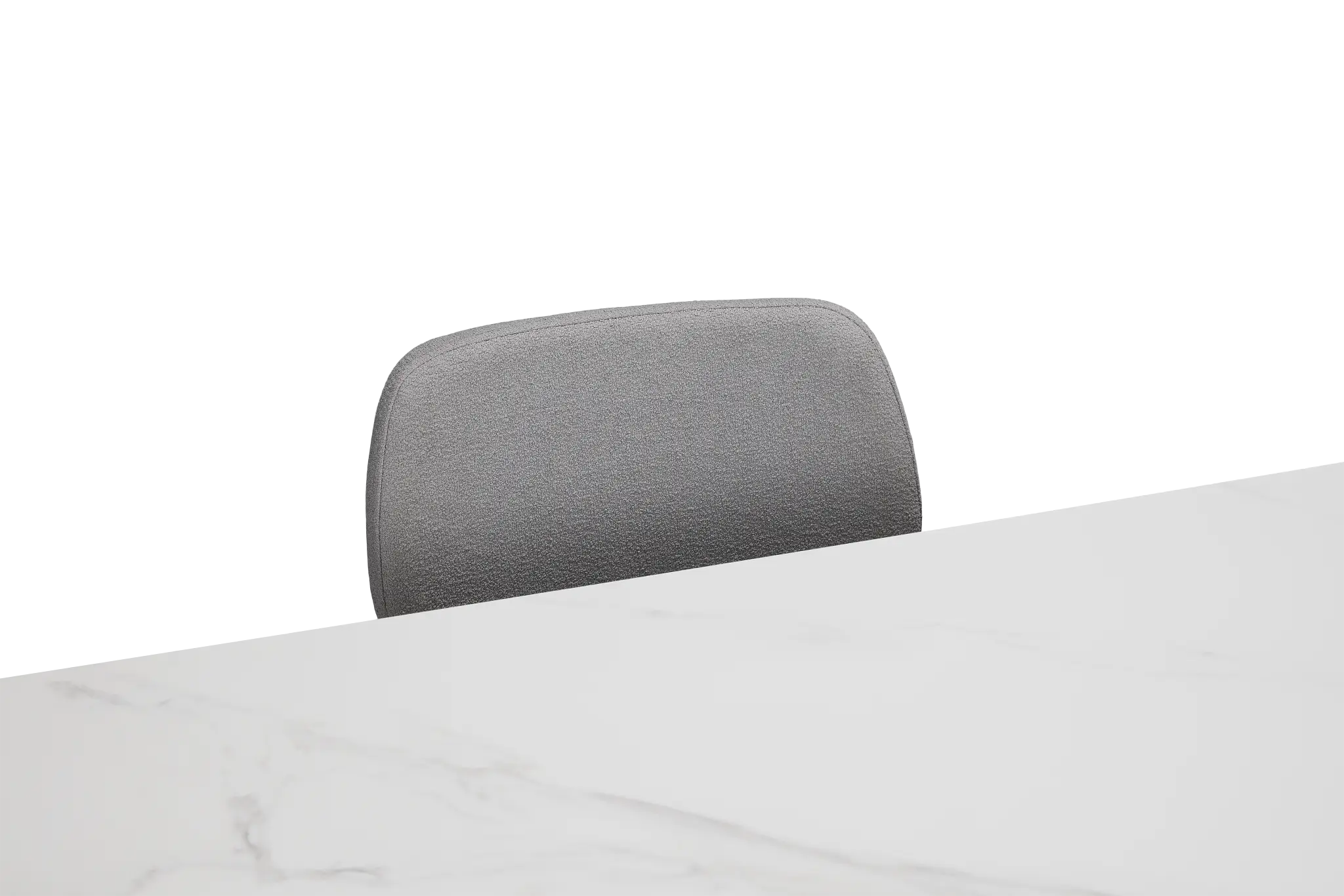 Andover White Rect Table & 4 Gray Upholstered Chairs Andover White Rect Table & 4 Gray Upholstered Chairs