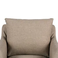 Four Hands Mika Taupe Slipcover Swivel Accent Chair