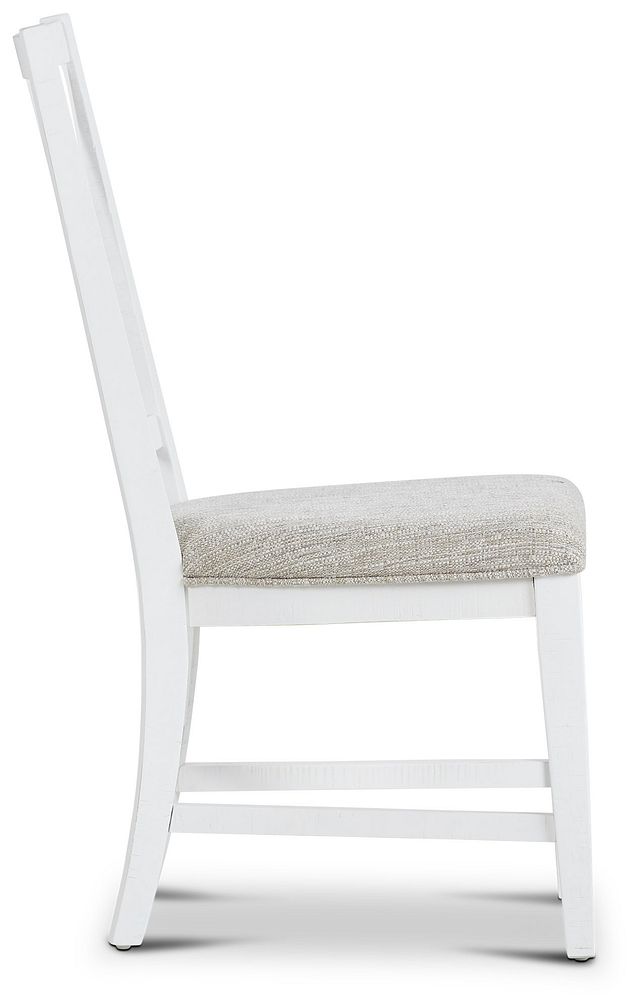 Heron Cove White Upholstered Side Chair (2)