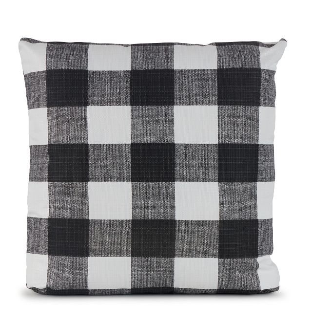 Anderson Black 20" Indoor/outdoor Square Accent Pillow