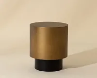 Kelley Brown Round End Table