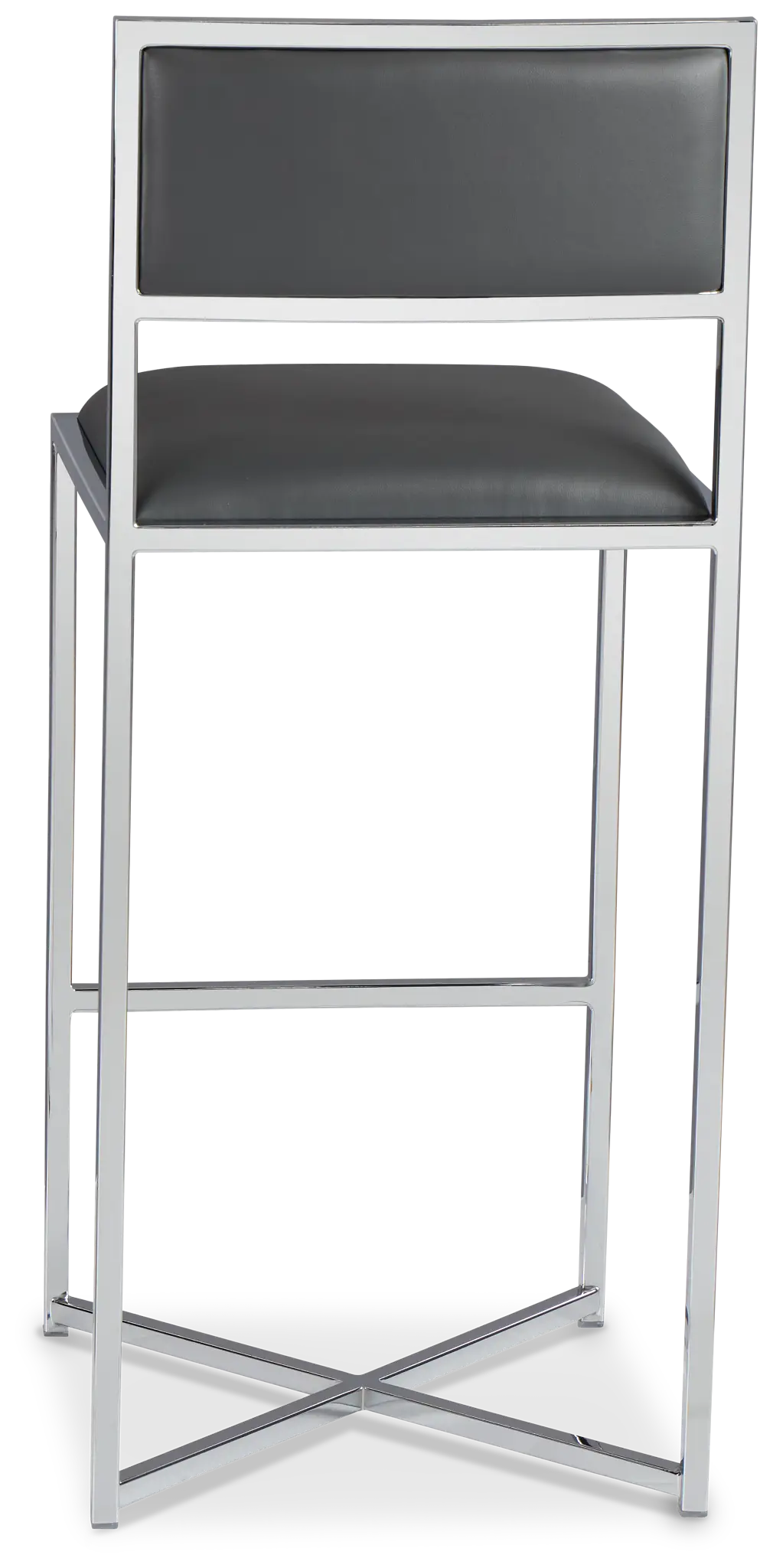 Amalfi Graystnl Steel 30" Upholstered Barstool Amalfi Graystnl Steel 30" Upholstered Barstool