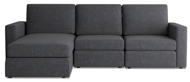 Citymod Dark Gray Fabric Small Left Chaise Sectional