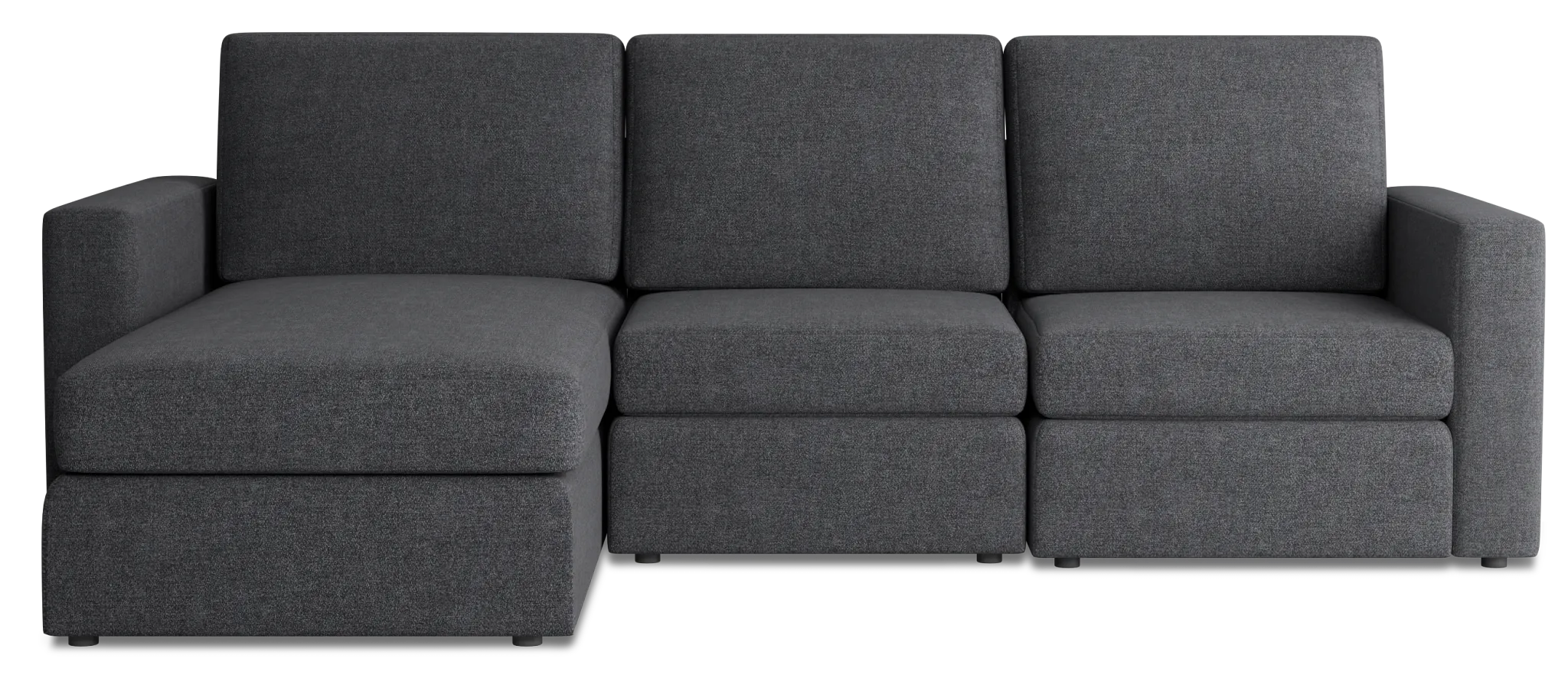 Citymod Dark Gray Fabric Small Left Chaise Sectional