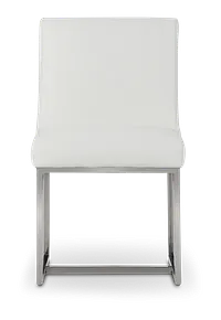 Miami White Micro Upholstered Side Chair