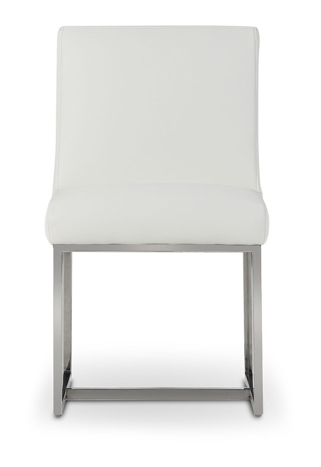 Miami White Micro Upholstered Side Chair