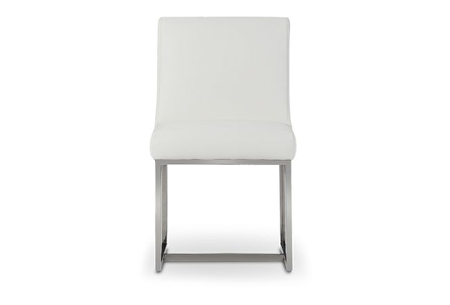 Miami White Micro Upholstered Side Chair