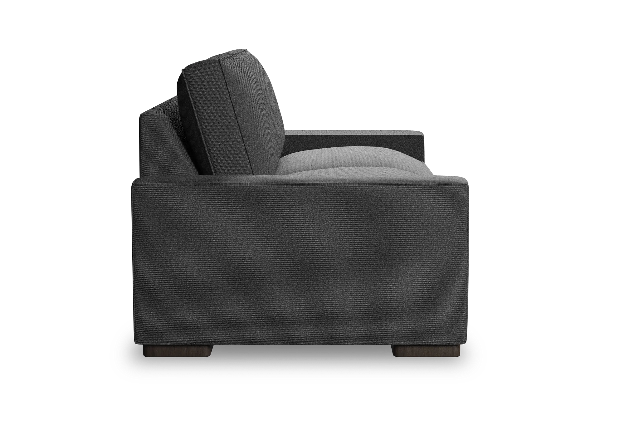 Edgewater Delray Dark Gray 84" Sofa W/ 2 Cushions