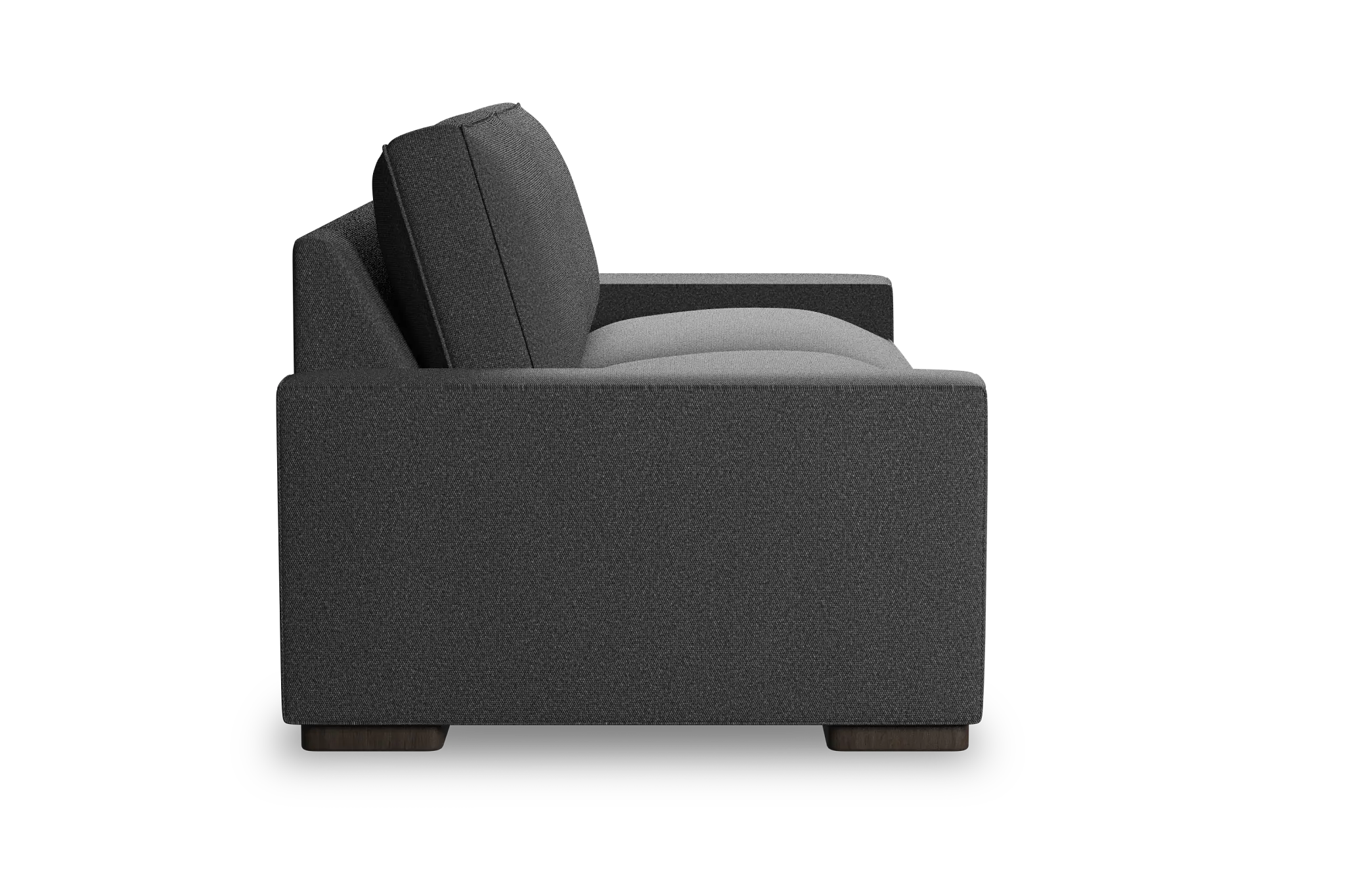 Edgewater Delray Dark Gray 84" Sofa W/ 2 Cushions Edgewater Delray Dark Gray 84" Sofa W/ 2 Cushions