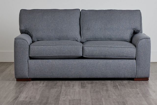 Austin Blue Fabric Loveseat