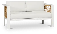 Sunrise White Loveseat