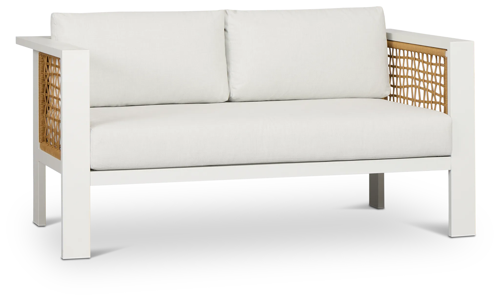 Sunrise White Loveseat