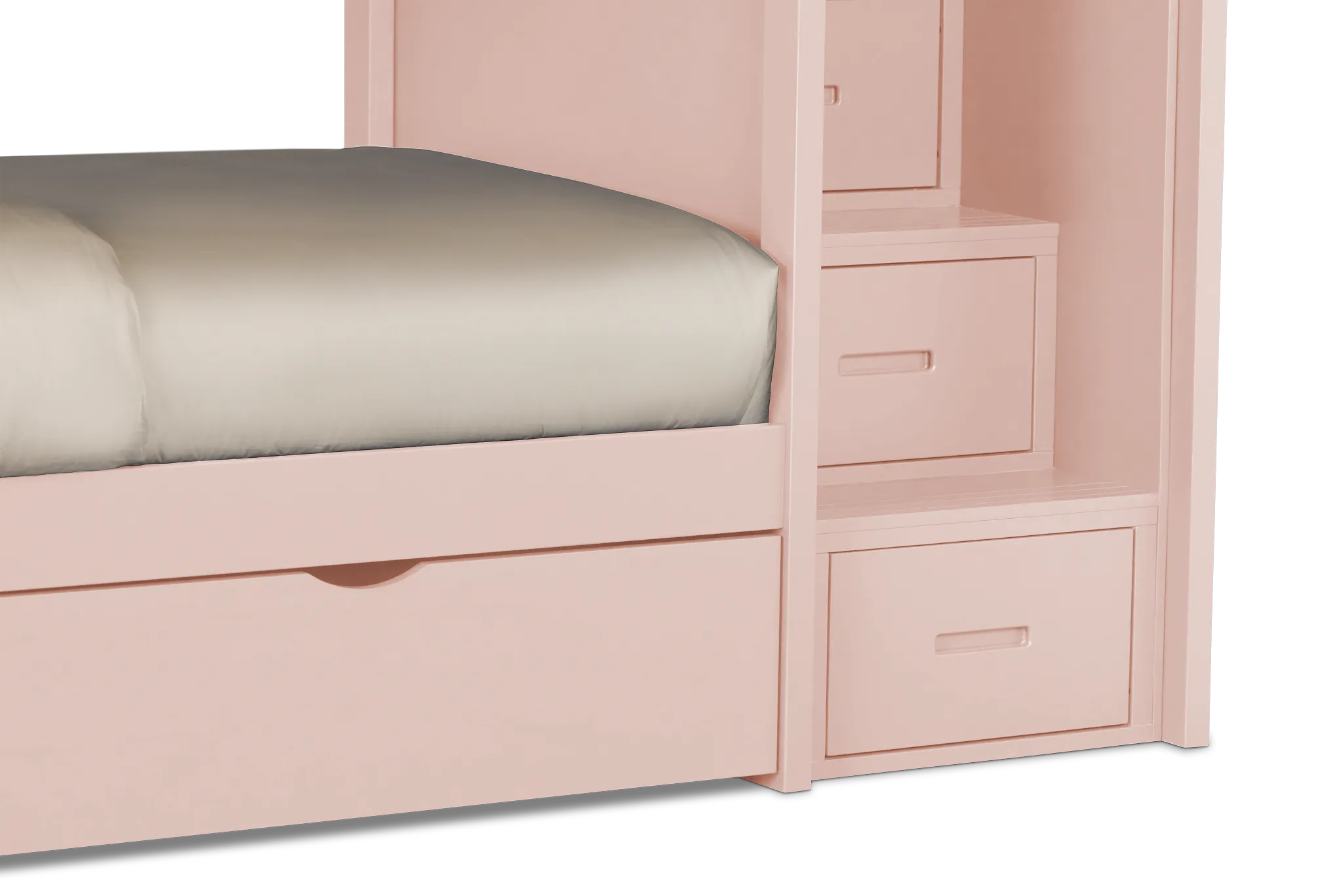 Charleston Pink Step Storage Bunk Bed