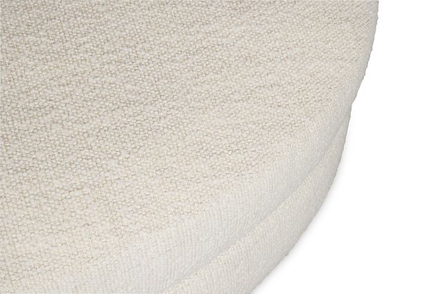 Kaya White Castored Cocktail Ottoman