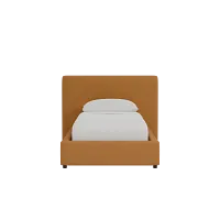 Grayton Merino Taupe 44" Upholstered Platform Bed