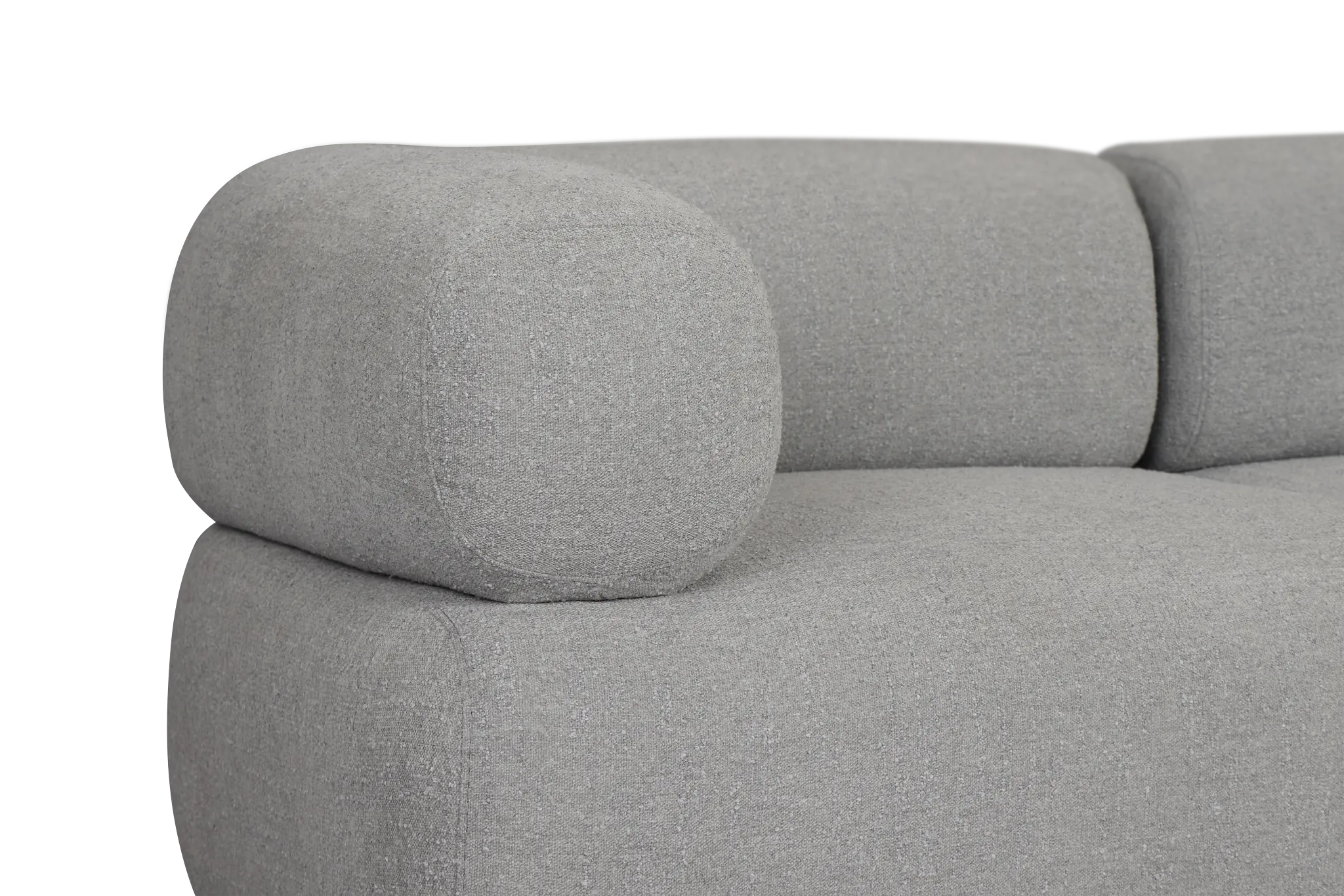 Celeste Light Gray Fabric 6-piece Modular Sectional