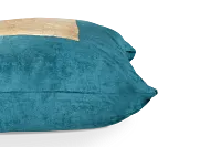 Larissa Teal Square Accent Pillow