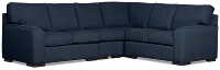 Sinclair Dark Blue Fabric Large Two-arm Sectional