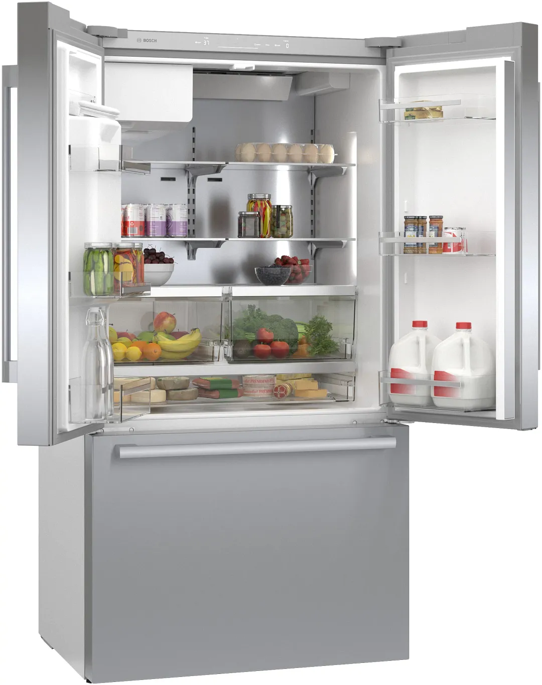 Bosch 500 Series Stainless Steel 36" French Door Refrigerator