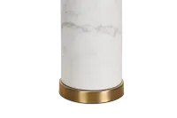 Everly White Marble Table Lamp